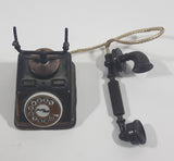 Vintage PlayMe Miniature Rotary Telephone Phone Metal Pencil Sharpener Doll House Furniture Size