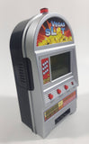 Vegas Slot Machine 5 1/2" Tall Batter Operated Plastic Coin Bank