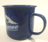 Kokanee Glacier Fresh Beer Dark Blue Enamel Metal Coffee Mug Cup
