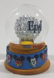 Disney Parks Authentic Original Epcot One Mouse One World 2 1/2" Miniature Snow Globe