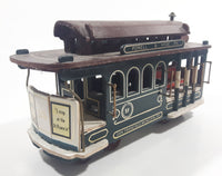 San Francisco Municipal Ry. Powell & Hyde Sts. Wood Street Cable Car Trolley Music Box - Music Box Missing