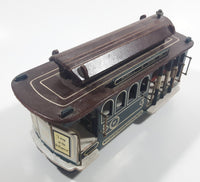 San Francisco Municipal Ry. Powell & Hyde Sts. Wood Street Cable Car Trolley Music Box - Music Box Missing