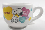 Peanuts Worldwide Snoopy and Woodstock Hugs Love You Best Friends Ur Sweet Heart Themed White Ceramic Coffee Mug Cup