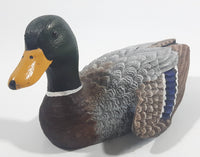 Vintage 1970s Heritage Decoys Mallard Duck with Wing Lifted Miniature Decorative Ornament J.B. Garton