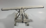 Vintage Style White Float Plane Large Tin Metal Airplane