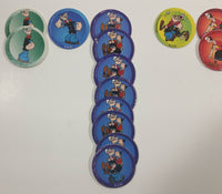 1995 King Features Syndicate Popeye The Sailor Cartoon Character Pogs / Caps Lot of 36