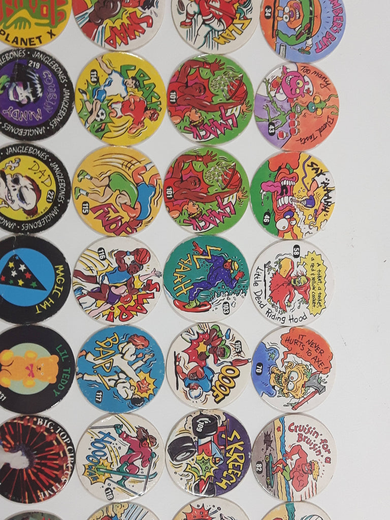 1994 Imperial Slammer Jammers & Slammer Whammers Pogs / Caps Lot of 45 ...