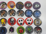 1990s Numbered Pogs / Caps Lot of 52