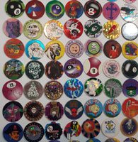 1990s Mixed Pogs / Caps Lot of 204