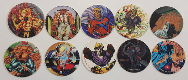 1990s Z Comic Cap and Other Mixed Pogs / Caps Lot of 10