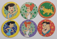 1995 HBPI Hanna Barbera The Flintstones Pogs / Caps Lot of 6