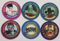 1994 Imperial Slammer Whammers! Official Universal Monsters Pog / Cap Lot of 6