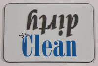 Dirty / Clean Metal Dishwasher Fridge Magnet