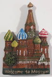 Welcome To Moscow Kremlin Themed Resin Fridge Magnet