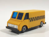Unknown Brand No. 1005 Delivery Van Yellow Plastic Body Die Cast Toy Car Vehicle
