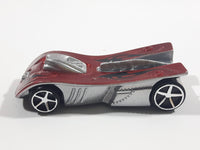 2008 Hot Wheels Motoblade Dark Red Plastic Toy Car Vehicle McDonald's Happy Meal with Crash Sound - Dead Battery