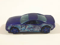 2011 Hot Wheels Graffiti Rides Muscle Tone Metalflake Dark Blue Die Cast Toy Car Vehicle