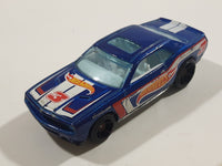 2012 Hot Wheels HW Racing '08 Dodge Challenger SRT8 Metallic Blue Die Cast Toy Car Vehicle