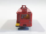 Vintage PlayArt Double Decker Bus Red Die Cast Toy Car Vehicle Missing Second Level - Made in Hong Kong