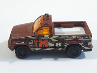 2005 Matchbox Military Troop Carrier Truck Matte Brown Die Cast Toy Car Vehicle