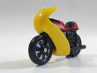 Vintage 1979 Tonka Motorcycle Sport Bike Cafe Racer Red, Black, Yellow Plastic Toy Made in Hong Kong