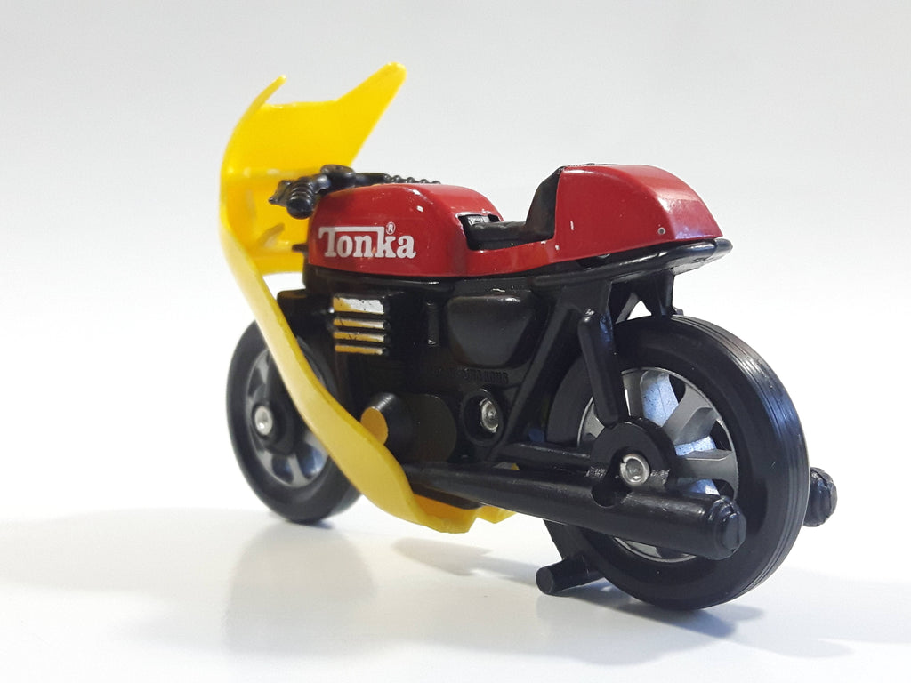 Vintage 1979 Tonka Motorcycle Sport Bike Cafe Racer Red, Black, Yellow ...