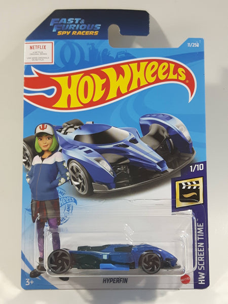 2021 Hot Wheels HW Screen Time Netflix Fast & Furious Spy Racers Hyperfin Die Cast Toy Car Vehicle - New in Package Sealed