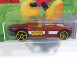 2018 Hot Wheels Disney Mickey & Friends Mickey Mouse Fast Felion Dark Red Die Cast Toy Car Vehicle - New in Package Sealed