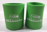 Seattle Seahawks NFL Football Team Foam Beer Holder Koozie Set of 2