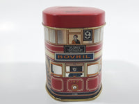 Vintage London Electric Tramways Co. Insist on having Colmans Mustard & Jacob's Cream Crackers Tin Metal Coin Bank