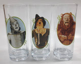 Vandor The Wizard of Oz The Tin Man, Scarecrow, and The Cowardly Lion Characters 6" Tall Glass Cups Set of 3