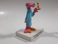 1989 United Artists Pictures Pink Panther in Night Gown "No One Holds A Candle To You" 3 1/2" Tall Plastic Figure on Stand