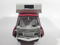Vintage 1970s Tonka Camper Truck Pink and White Pressed Steel Toy Car Vehicle