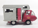 Vintage 1970s Tonka Camper Truck Pink and White Pressed Steel Toy Car Vehicle