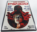 Vintage Un Film di Alfred Hitchcock Psyco (1960) 11 1/2" x 16 1/2" Framed Hardboard Film Movie Poster Advertisement (French)