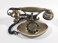 Nexxtech Vintage Style 1935 Reproduction Paramount Collection Classic Series Ornate Brass Fancy Push Button Telephone