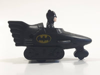 1991 DC Comics Batman Batmobile Push Down Spring Release Black Plastic Toy Car Vehicle - McDonald's Happy Meal