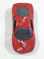Unknown Brand Red #63 Die Cast Toy Car Vehicle