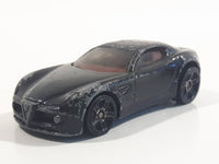 2014 Hot Wheels HW City - Night Burnerz Alfa Romeo 8C Competizione Black Die Cast Toy Car Vehicle