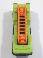 2019 Hot Wheels HW Rescue 5 Alarm Fire Engine Ladder Truck Lime Green Die Cast Toy Car Emergency Rescue Vehicle