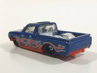 2017 Hot Wheels HW Flames Custom '72 Chevy LUV Truck Blue Die Cast Toy Car Vehicle