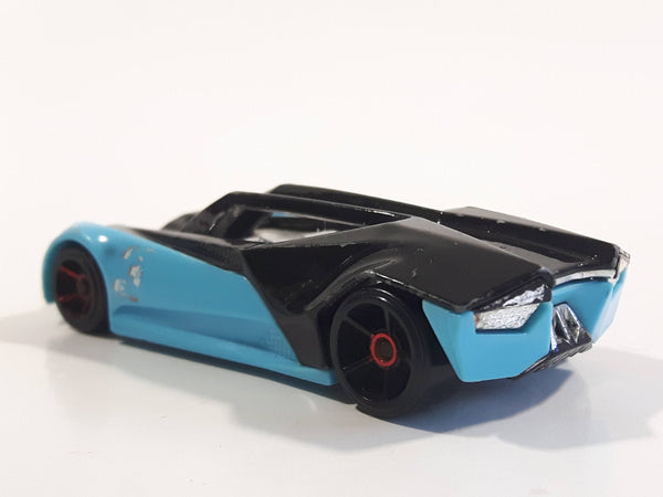 2014 Hot Wheels Super Loop Chase Race Split Vision Black and Light