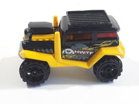 2014 Hot Wheels Stunt Circuit Bad Mudder 2 Black and Yellow Die Cast Toy Car Vehicle