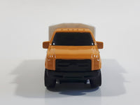 2014 Matchbox MBX Construction Ford F-350 Truck Orange Yellow Die Cast Toy Car Vehicle