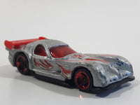 2003 Hot Wheels Serpent Cyclone Panoz GTR-1 Metalflake Silver Die Cast Toy Car Vehicle