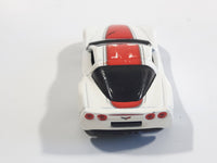 2006 Hot Wheels Corvette C6 White Die Cast Toy Car Vehicle