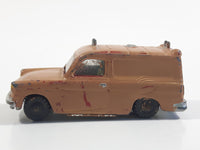 Vintage Husky Ford Thames Van Painted Brown Die Cast Toy Car Vehicle with Opening Rear Doors Made in Gt. Britain