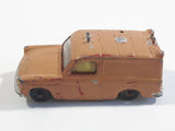 Vintage Husky Ford Thames Van Painted Brown Die Cast Toy Car Vehicle with Opening Rear Doors Made in Gt. Britain