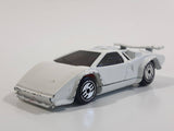 1988 Hot Wheels Speed Fleet Lamborghini Countach White Die Cast Toy Exotic Luxury Car Vehicle