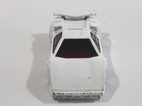 1988 Hot Wheels Speed Fleet Lamborghini Countach White Die Cast Toy Exotic Luxury Car Vehicle